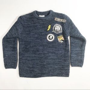 Zara Boys Scout Patch Sweater